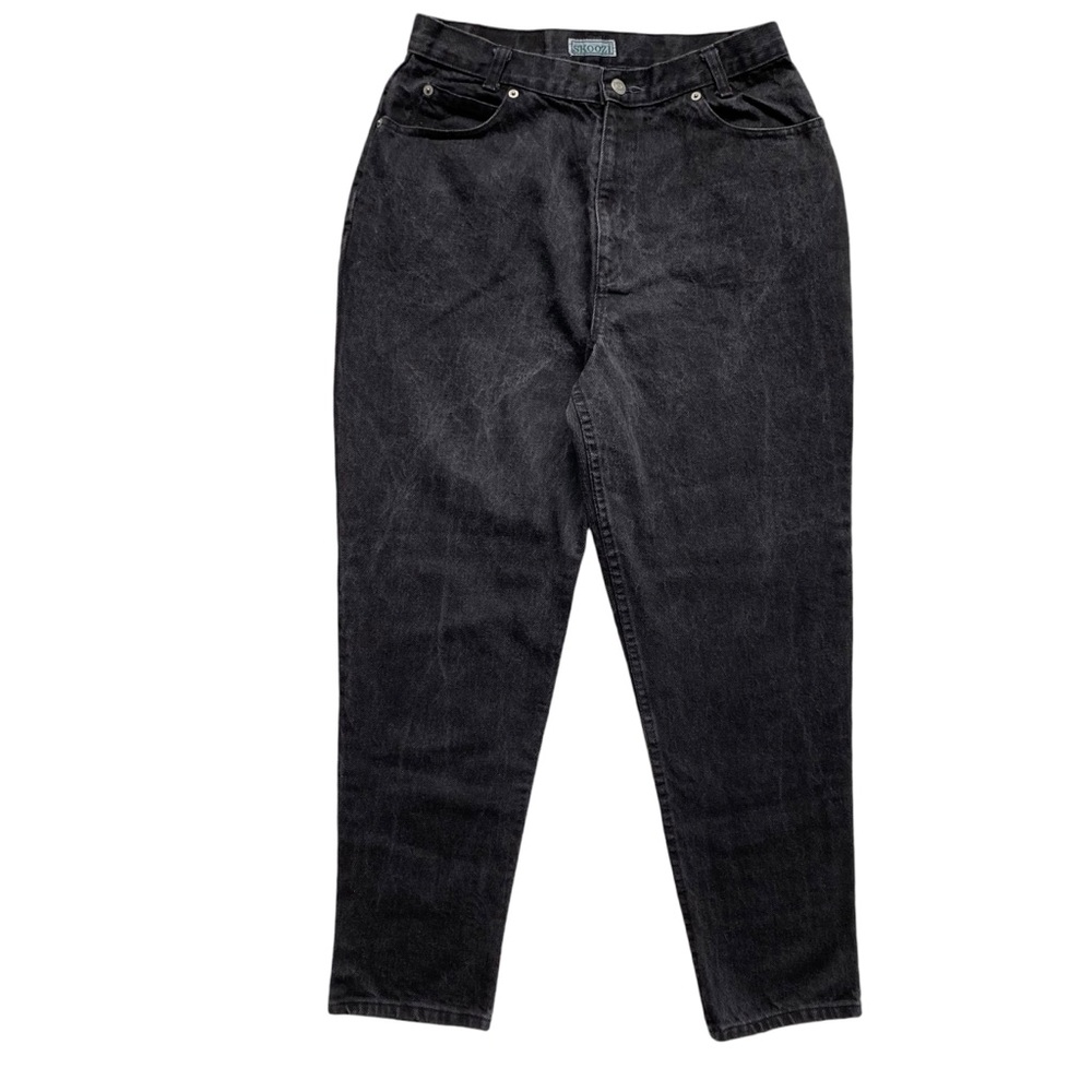Vintage Skoozi Jeans High Rise Black Denim Size 12 Petite